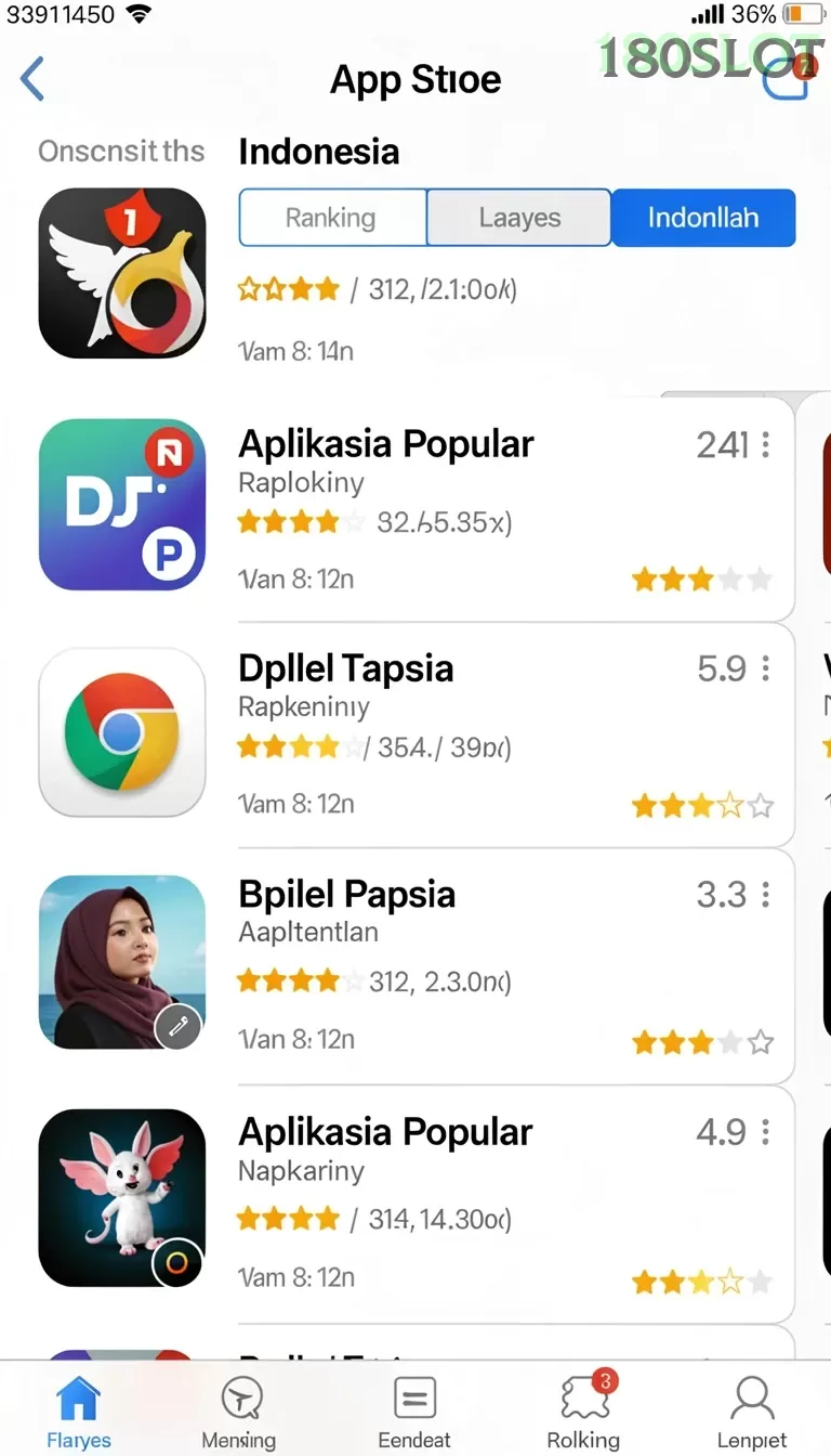 Cuplikan layar V678 — menu navigasi