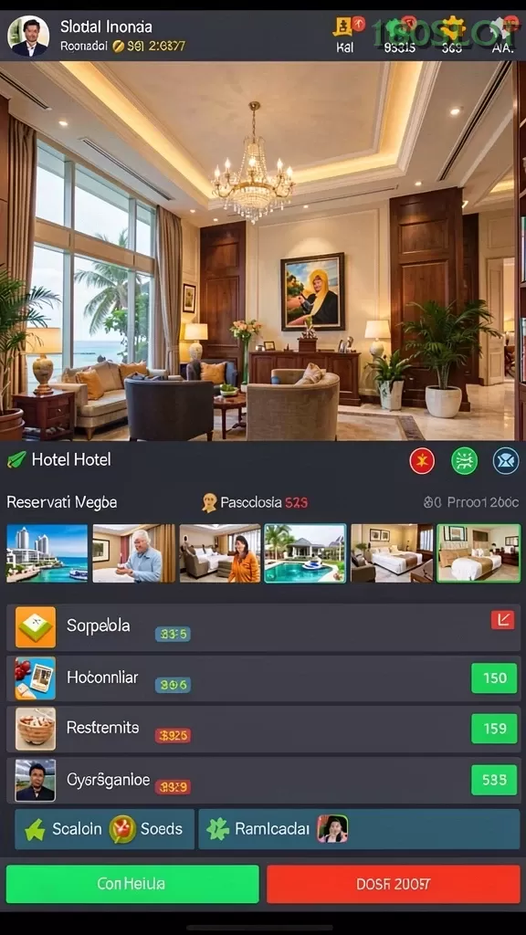 Cuplikan layar RAJAWALI55 — menu navigasi
